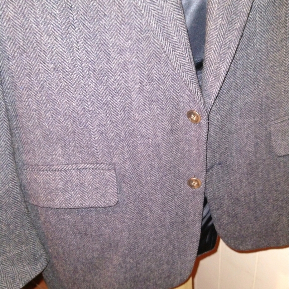Wool dark gray blazer / suit coat - Picture 11 of 11
